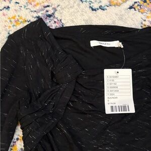 Bailey 44 Black Ruched Dress